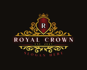 Luxury Crown Shield logo design