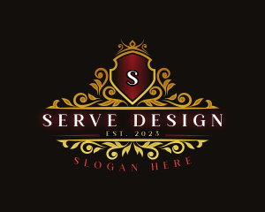 Luxury Crown Shield logo design