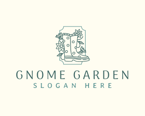 Floral Garden Boots logo design