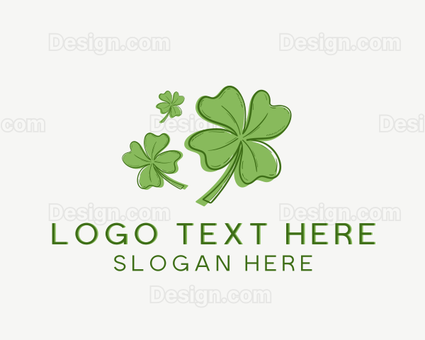 Lucky Leaf Clover Logo