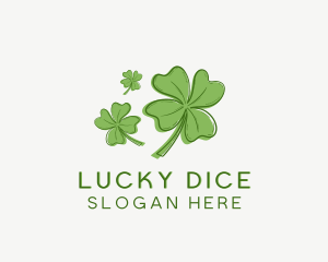 Lucky Leaf Clover  logo design