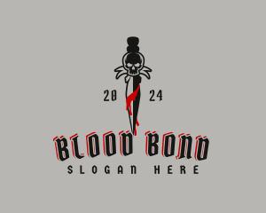 Skull Blood Dagger logo