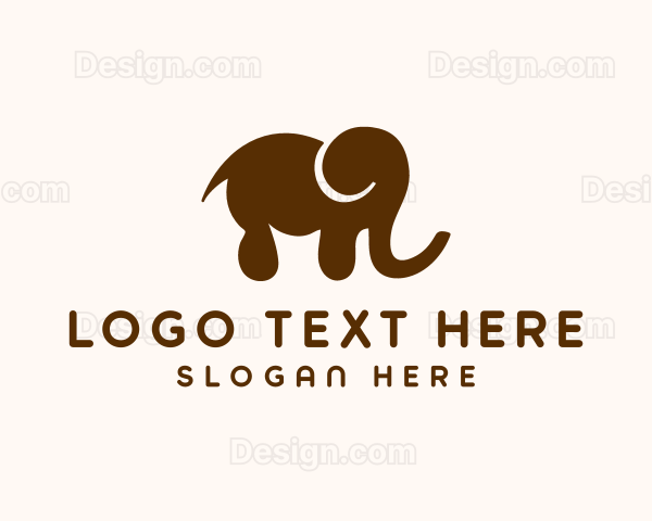 Elephant Animal Nursery Logo