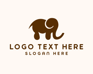 Elephant Animal Nursery Logo