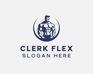 Muscular Body Fitness logo design