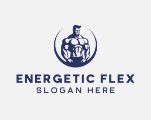 Muscular Body Fitness logo design