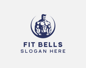 Muscular Body Fitness logo design