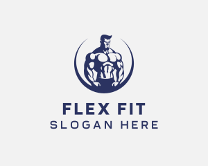 Muscular Body Fitness logo design