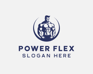 Muscular Body Fitness logo design