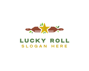 Star Bakery Rolling Pin logo design