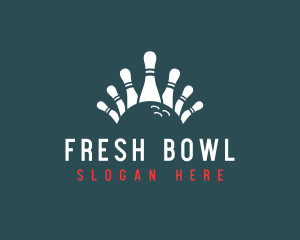 Bowling Sports Pin logo design