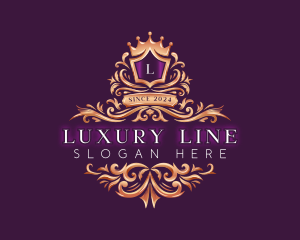 Luxury Royalty Crown logo design