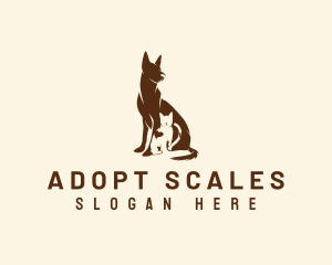 Dog Cat Veterinary logo design