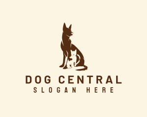 Dog Cat Veterinary logo design