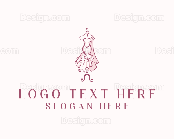 Fashion Gown Stylist Logo