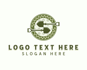 Lawn Shovel Gardening logo