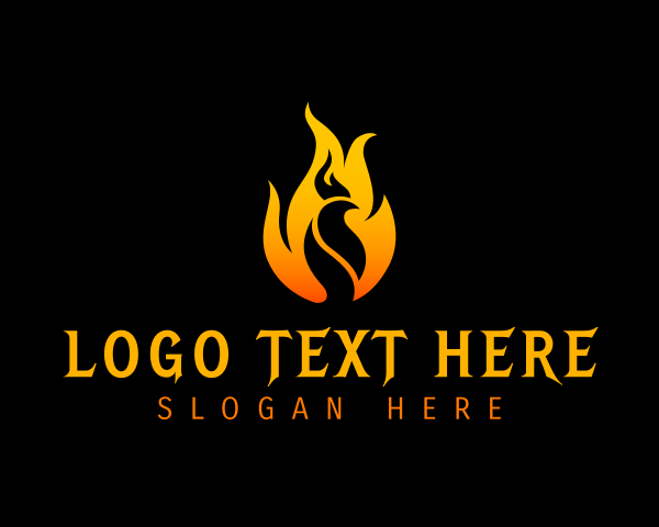 Burn logo example 2