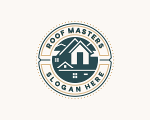 Roofing Property Roof logo design