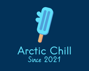 Blue Ice Cream Popsicle logo design