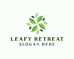 Organic Natural Leaf logo design