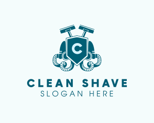 Vacuum Cleaning Shield logo design