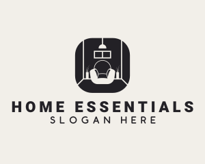 Couch Furniture Home Staging logo design