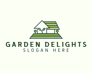 Greenhouse Lawn Plant logo design