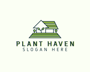 Greenhouse Lawn Plant logo design