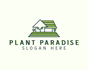 Greenhouse Lawn Plant logo design