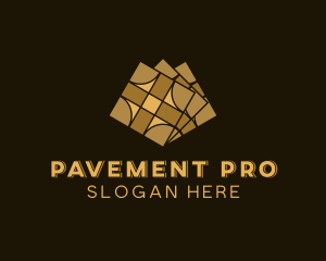 Pattern Flooring Tiling logo design