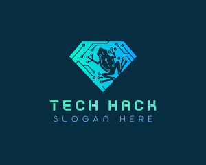 Cyber Tech Frog logo