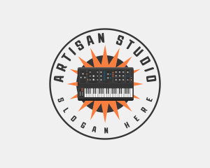 Music Studio Synthesizer logo design