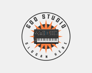 Music Studio Synthesizer logo design