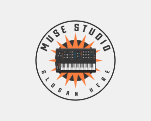 Music Studio Synthesizer logo design