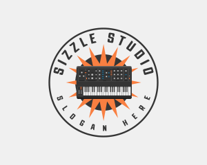 Music Studio Synthesizer logo design