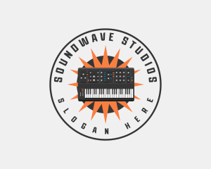 Music Studio Synthesizer logo design