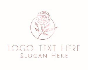 Classy Beauty Rose Flower Logo