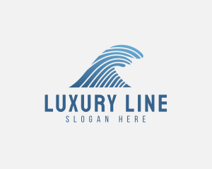 Modern Wave Line  logo design