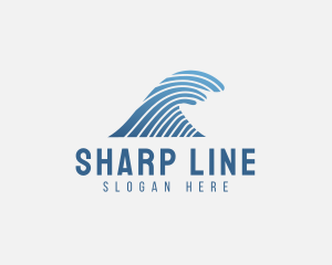 Modern Wave Line  logo design