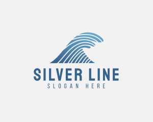 Modern Wave Line  logo design