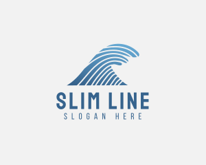 Modern Wave Line  logo design