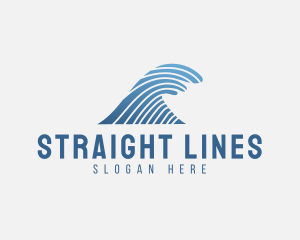 Modern Wave Line  logo design