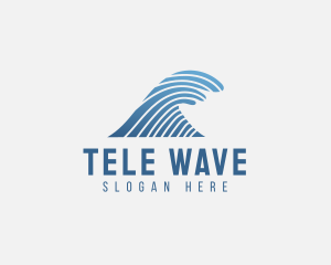 Modern Wave Line  logo design