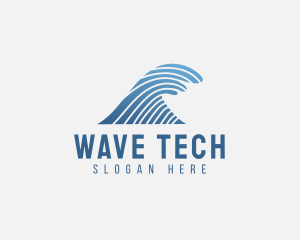 Modern Wave Line  logo design