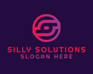 Mobile Application Letter S logo design