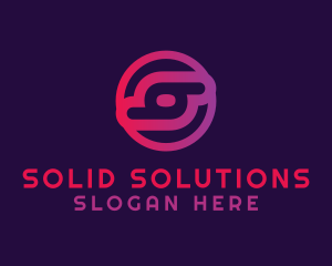 Mobile Application Letter S logo design