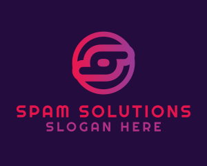 Mobile Application Letter S logo design