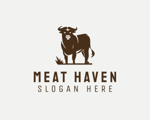 Livestock Bull Meat logo design