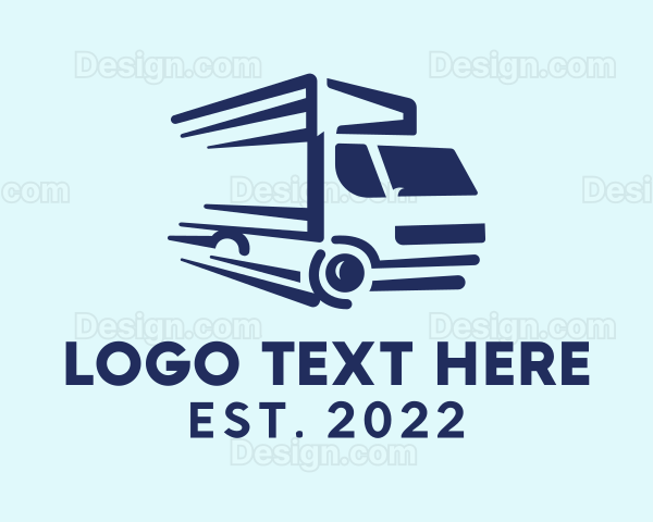 Logistics Delivery Truck Logo