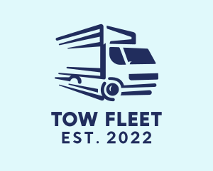 Logistics Delivery Truck logo design